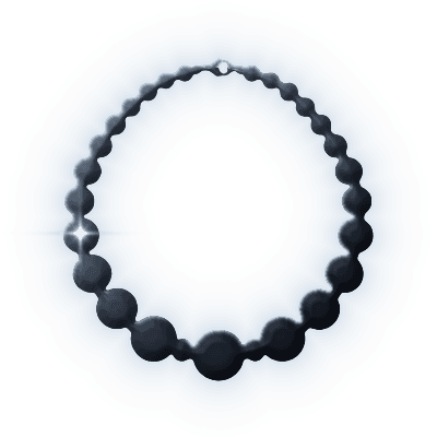 Silhouette of Kambaba Orb Necklace