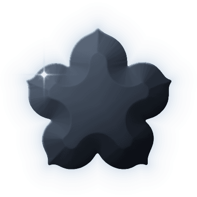 Silhouette of Rose Brooch