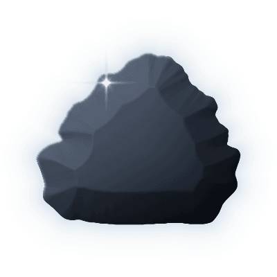 Silhouette of Halley's Comet Opal