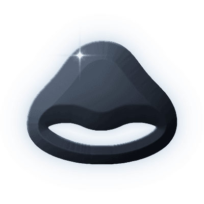 Silhouette of Golden Eye Cabochon Ring