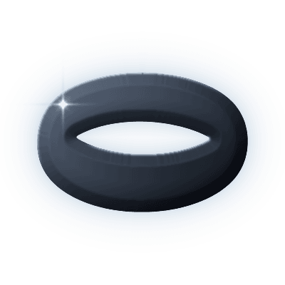 Silhouette of Silk Band Bangle