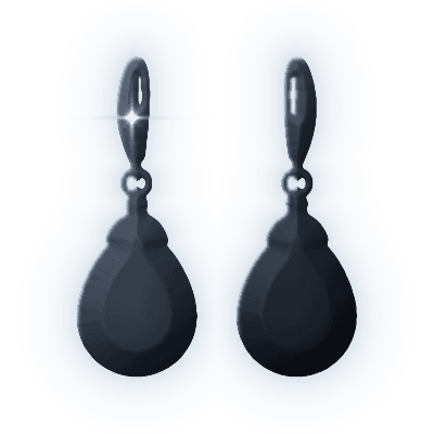 Silhouette of Ember Drop Earrings