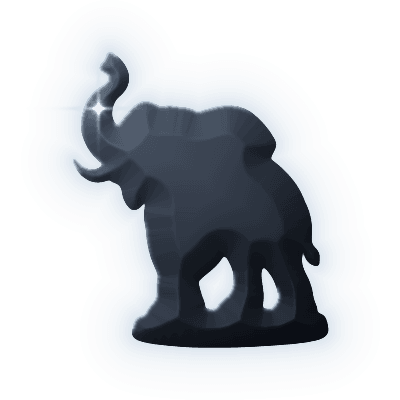 Silhouette of Serengeti Elephant