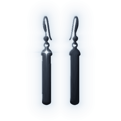 Silhouette of Kyanite Drop Earrings