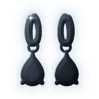 Silhouette of Peridot Drop Earrings