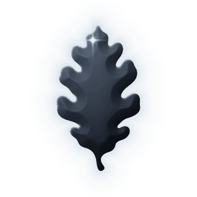 Silhouette of Autumn Leaf Brooch