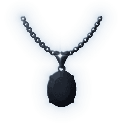 Silhouette of Blue Zircon Necklace