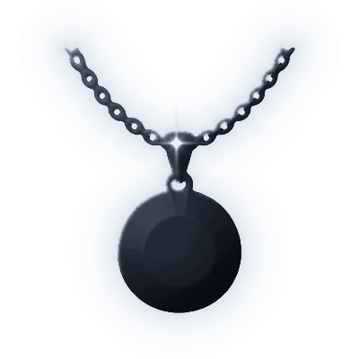 Silhouette of Rainbow Ridge Pendant