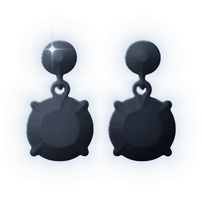 Silhouette of Tin Lustre Earrings