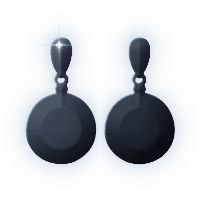 Silhouette of Honey Eye Earrings