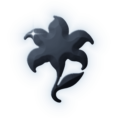 Silhouette of Ural Lily Brooch