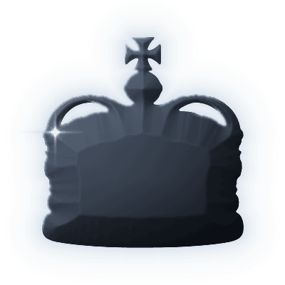 Silhouette of Black Prince's Ruby