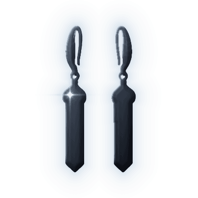 Silhouette of Chromatic Ladder Earrings