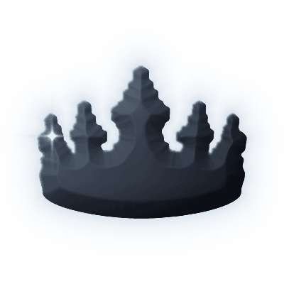 Silhouette of Rainbow Ziggurat Crown