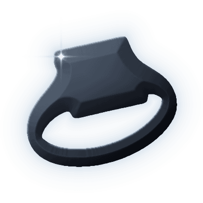 Silhouette of Red Cloud Tablet Ring