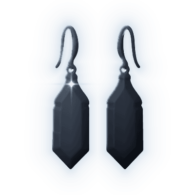Silhouette of Crystal Spire Earrings