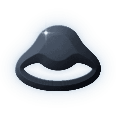 Silhouette of Azure Vein Ring