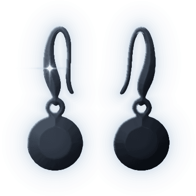 Silhouette of Violet Echo Earrings