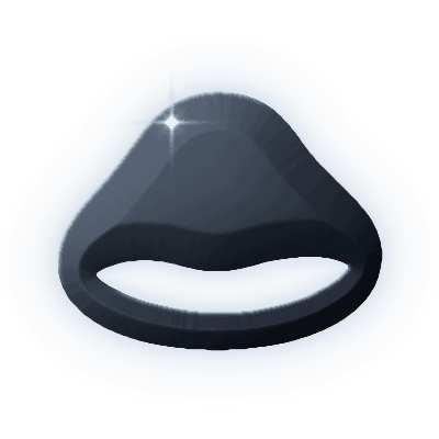 Silhouette of Indigo Mirror Ring