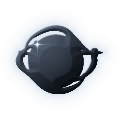Silhouette of Night Blue Brooch