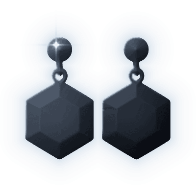 Silhouette of Indigo Flash Earrings