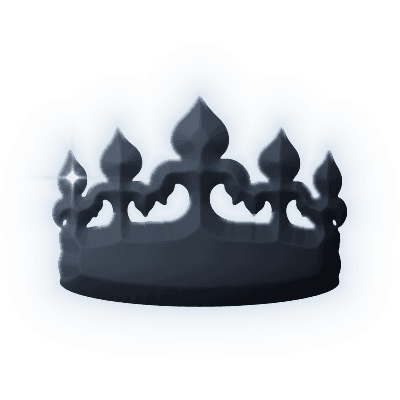 Silhouette of Midnight Iris Crown